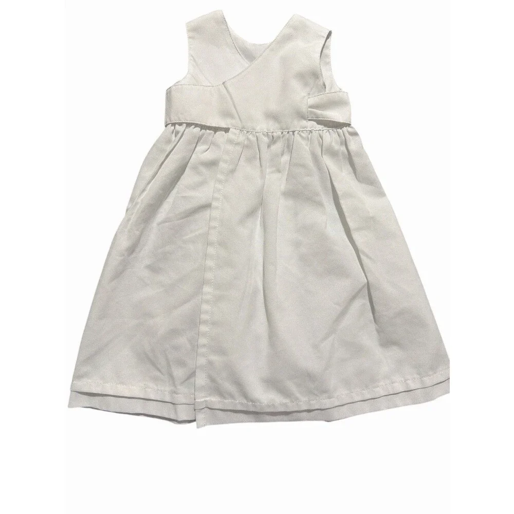 Teresa Alecrim Baby Girl White Dress 3–6 Months Sleeveless‎ Embroidered Birds